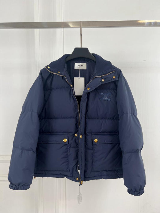 Navy Cel Puffer Jacket