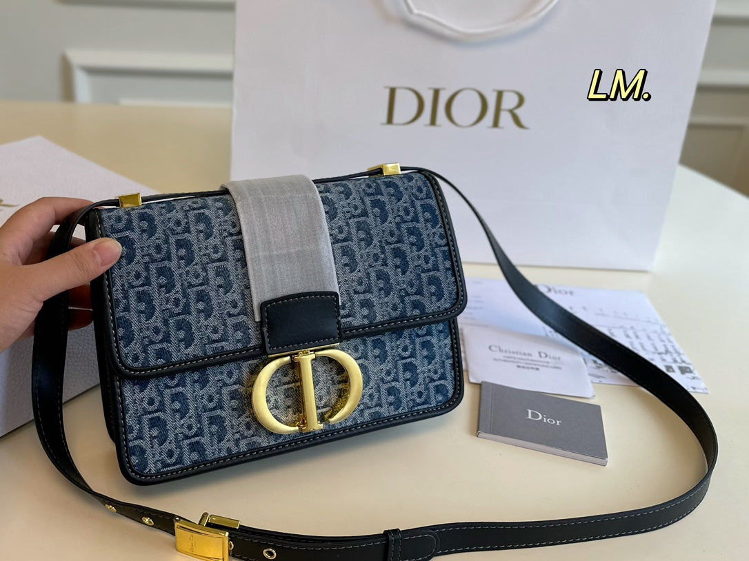 Vintage-Schultertasche aus Denim