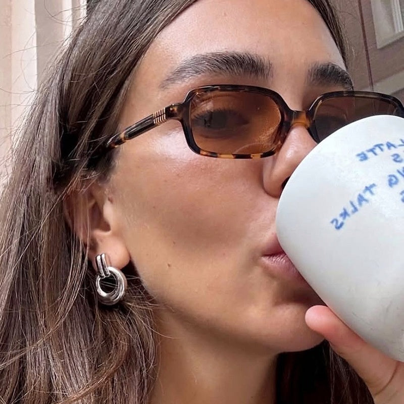 Gafas de sol rectangulares de acetato