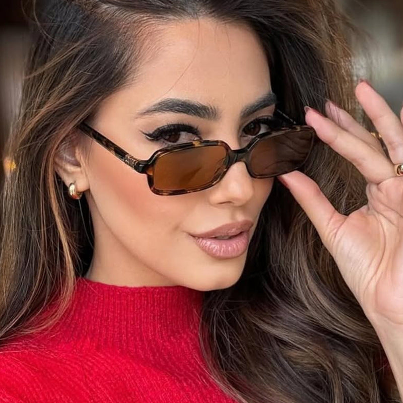 Gafas de sol rectangulares de acetato