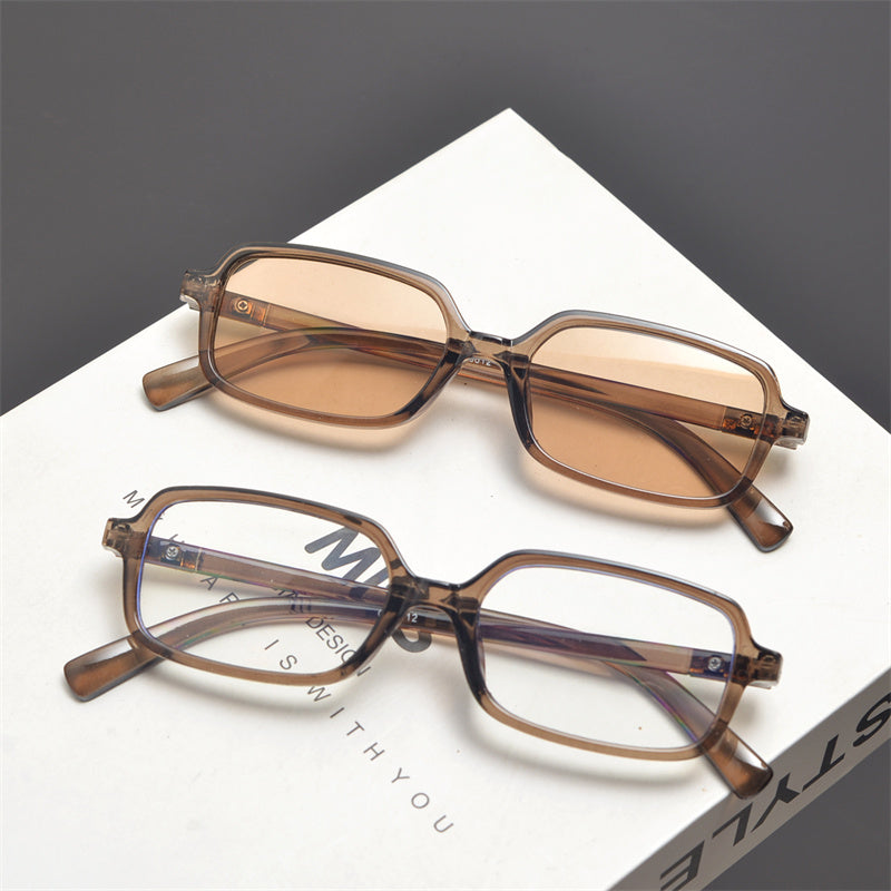 Gafas de sol rectangulares de acetato