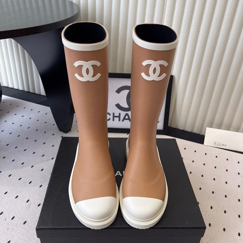 Viral Rubber Boots Caramel