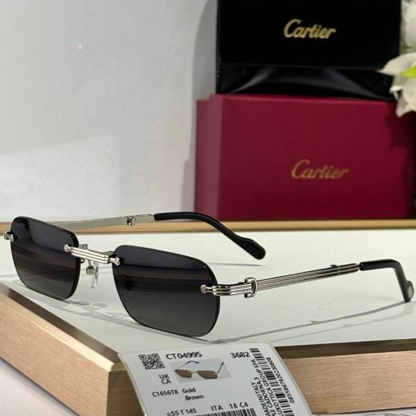 Gafas de sol rectangulares plegables sin montura