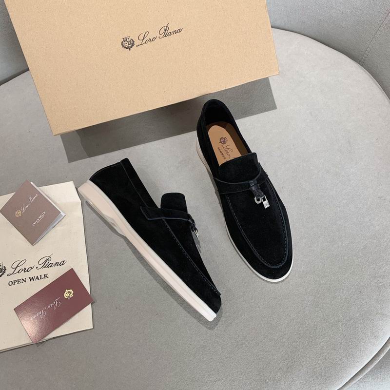 Schwarze Wildleder-Penny-Loafer