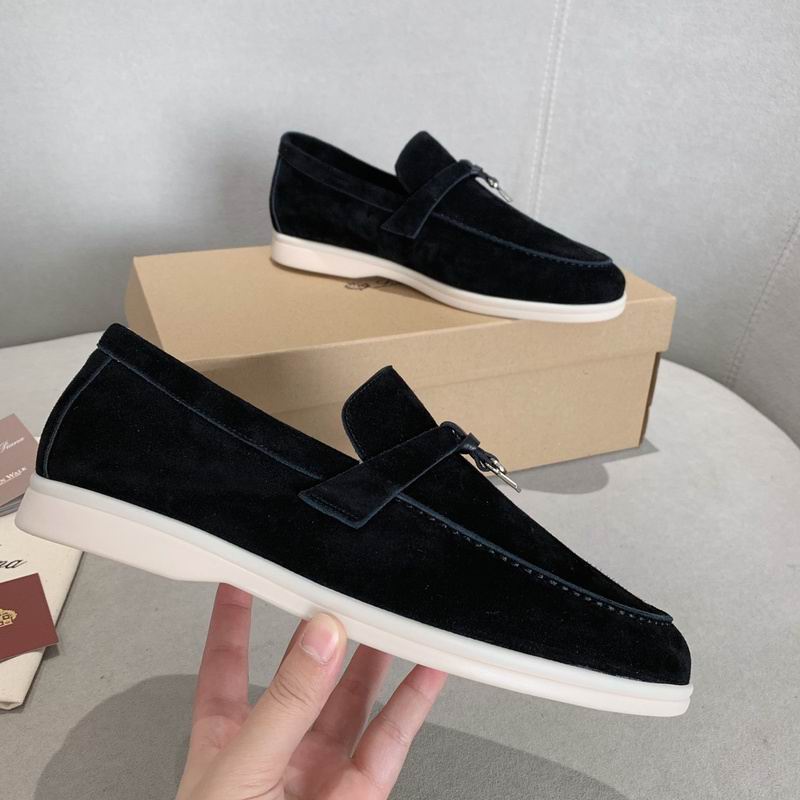 Schwarze Wildleder-Penny-Loafer