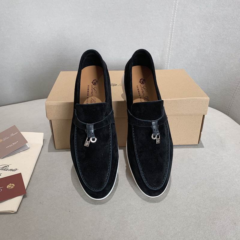 Schwarze Wildleder-Penny-Loafer