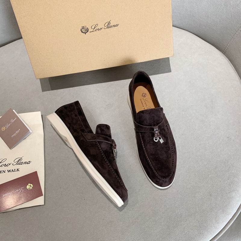 Dunkelbraune Wildleder-Penny-Loafer