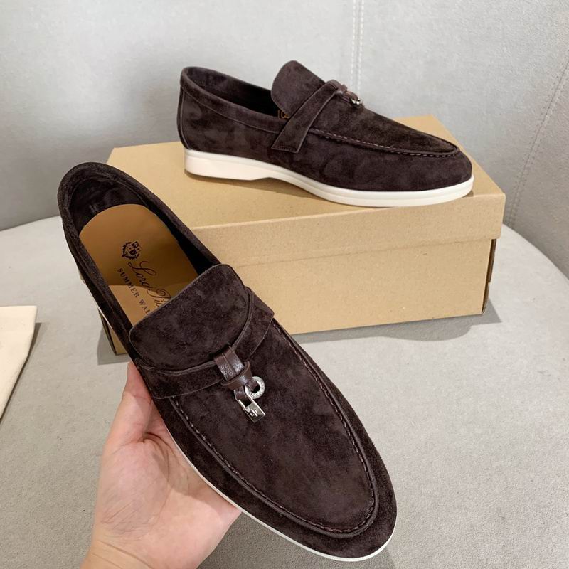 Dunkelbraune Wildleder-Penny-Loafer