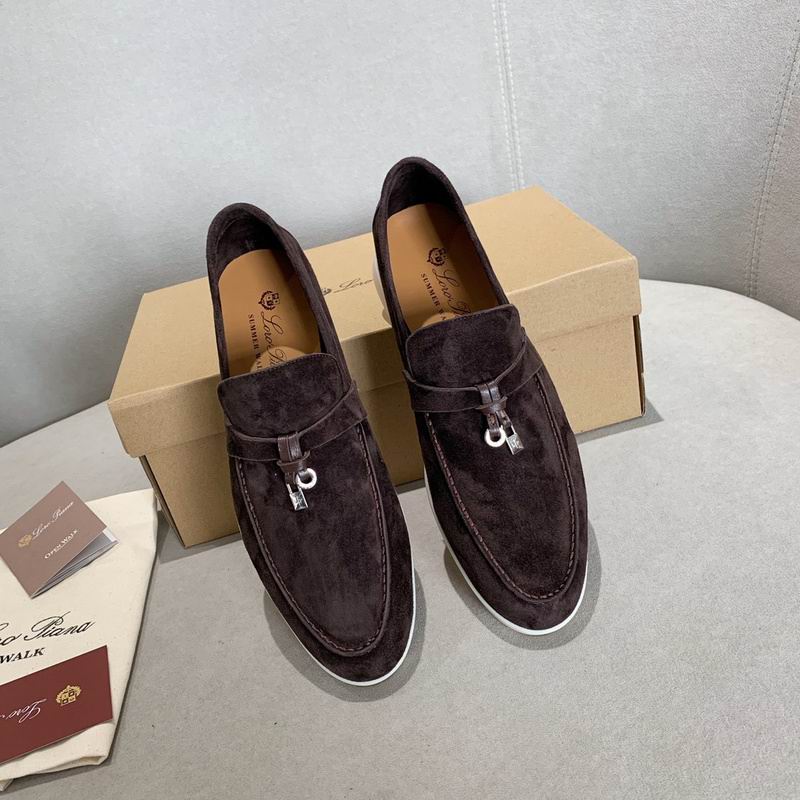 Dunkelbraune Wildleder-Penny-Loafer