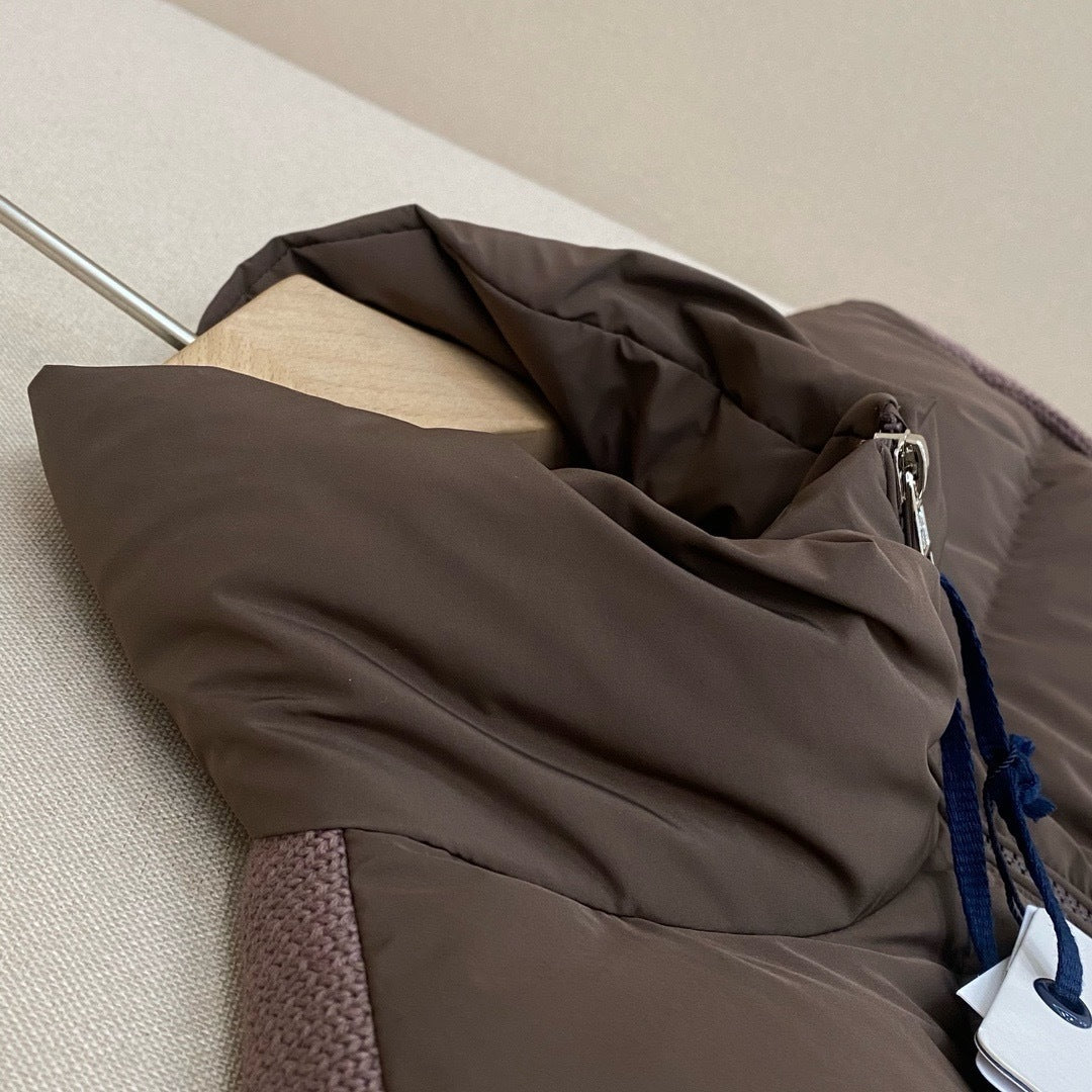 Knitted Down Cardigan