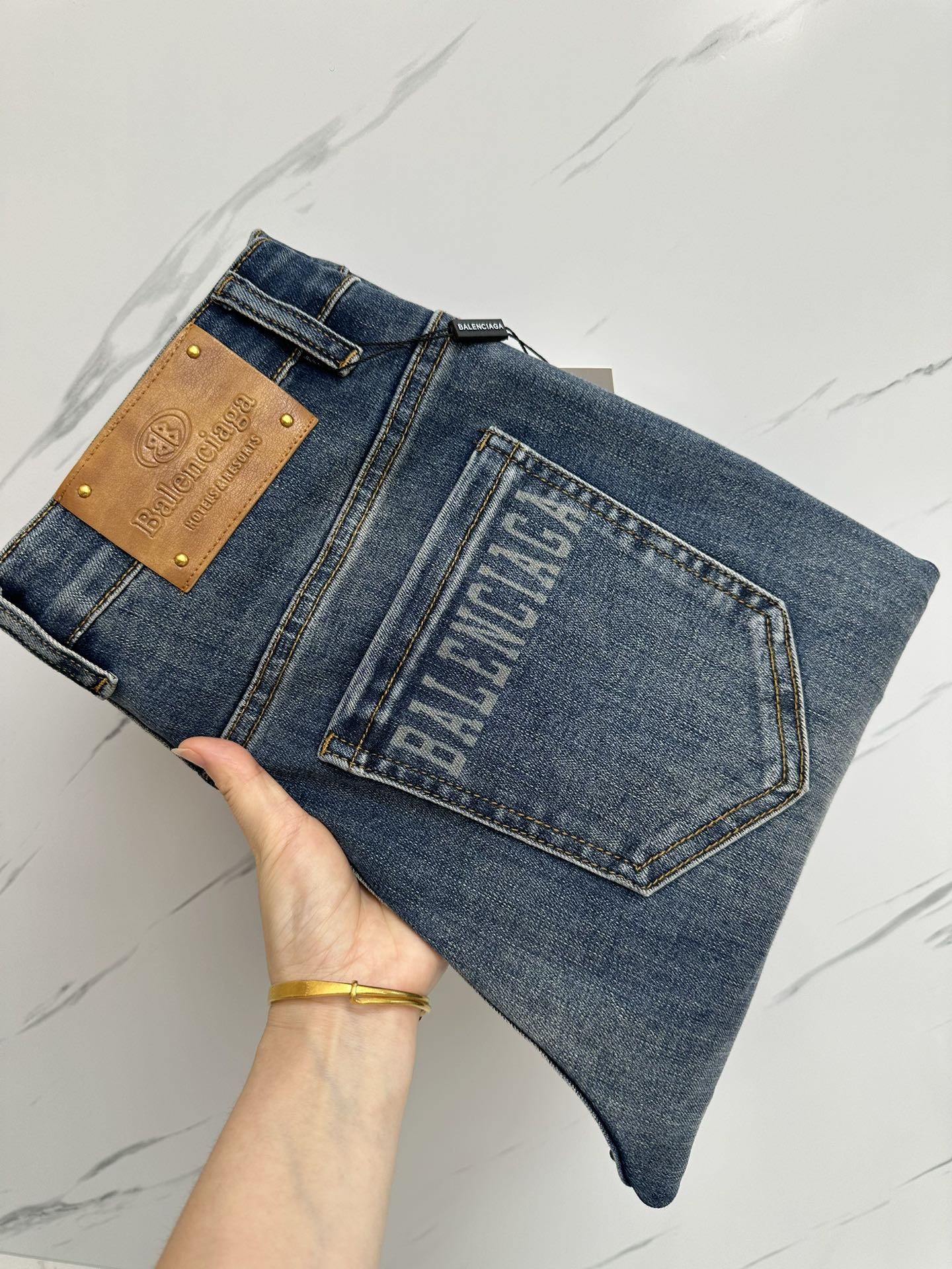 Men’s Designer Washed Denim Jeans