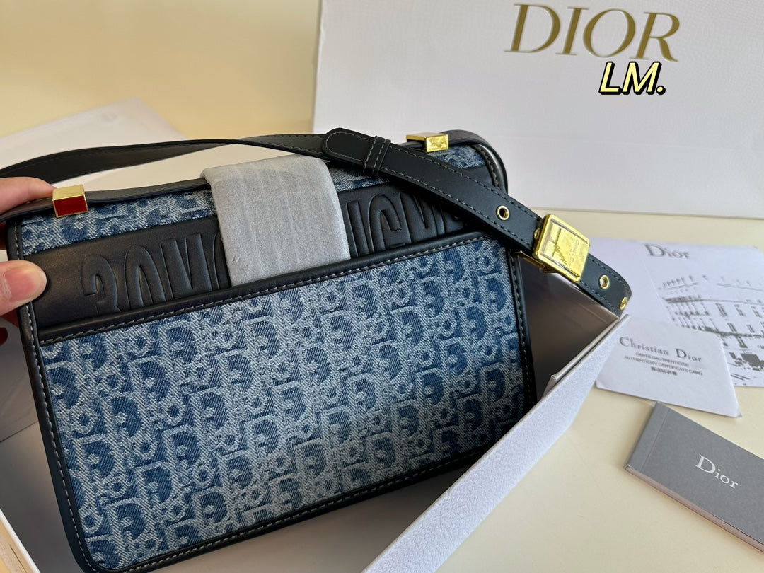 Vintage-Schultertasche aus Denim