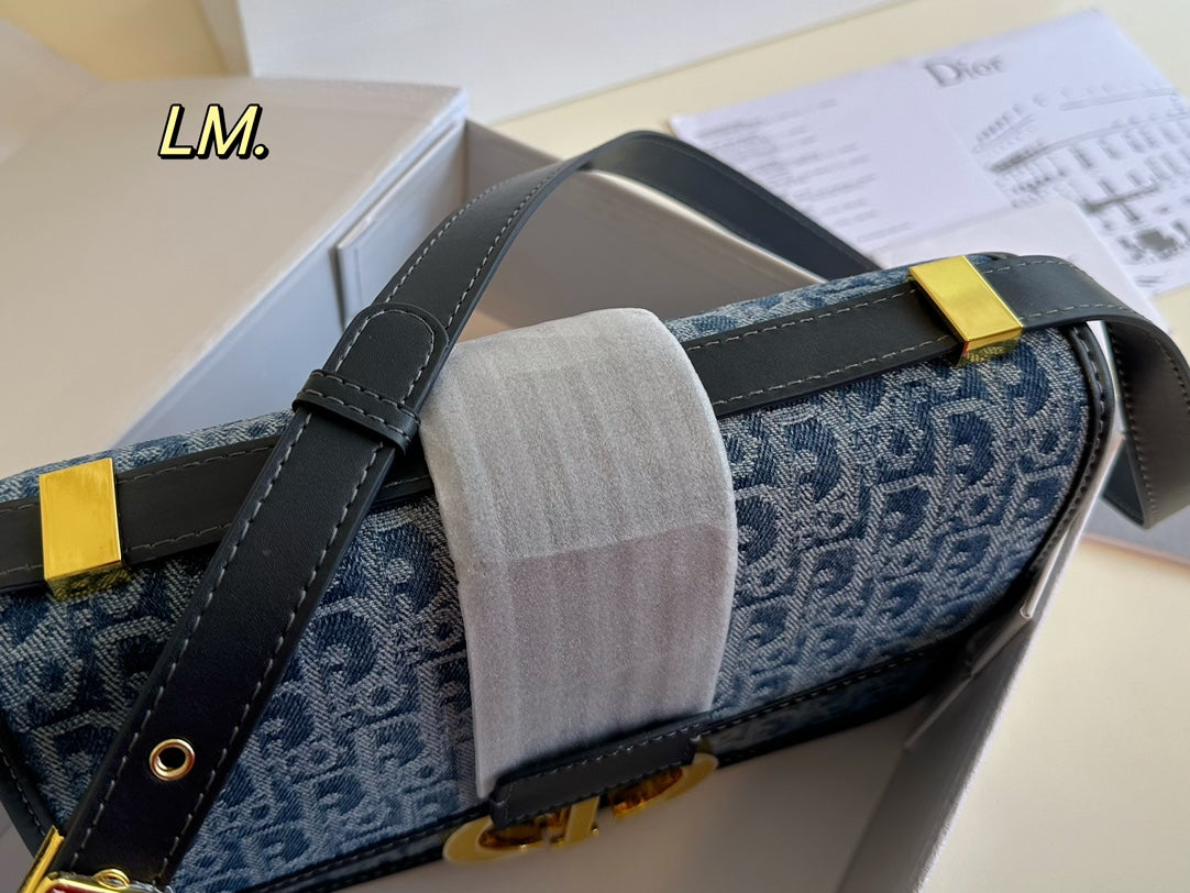 Vintage-Schultertasche aus Denim