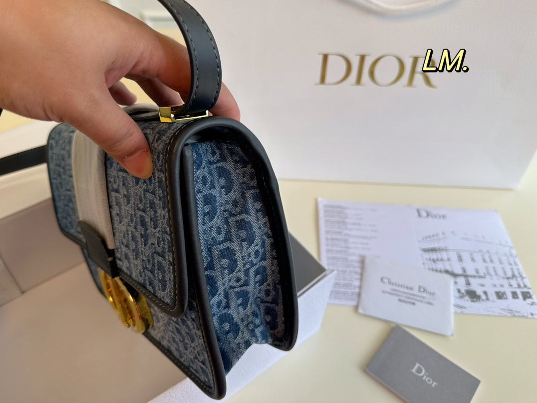 Vintage-Schultertasche aus Denim