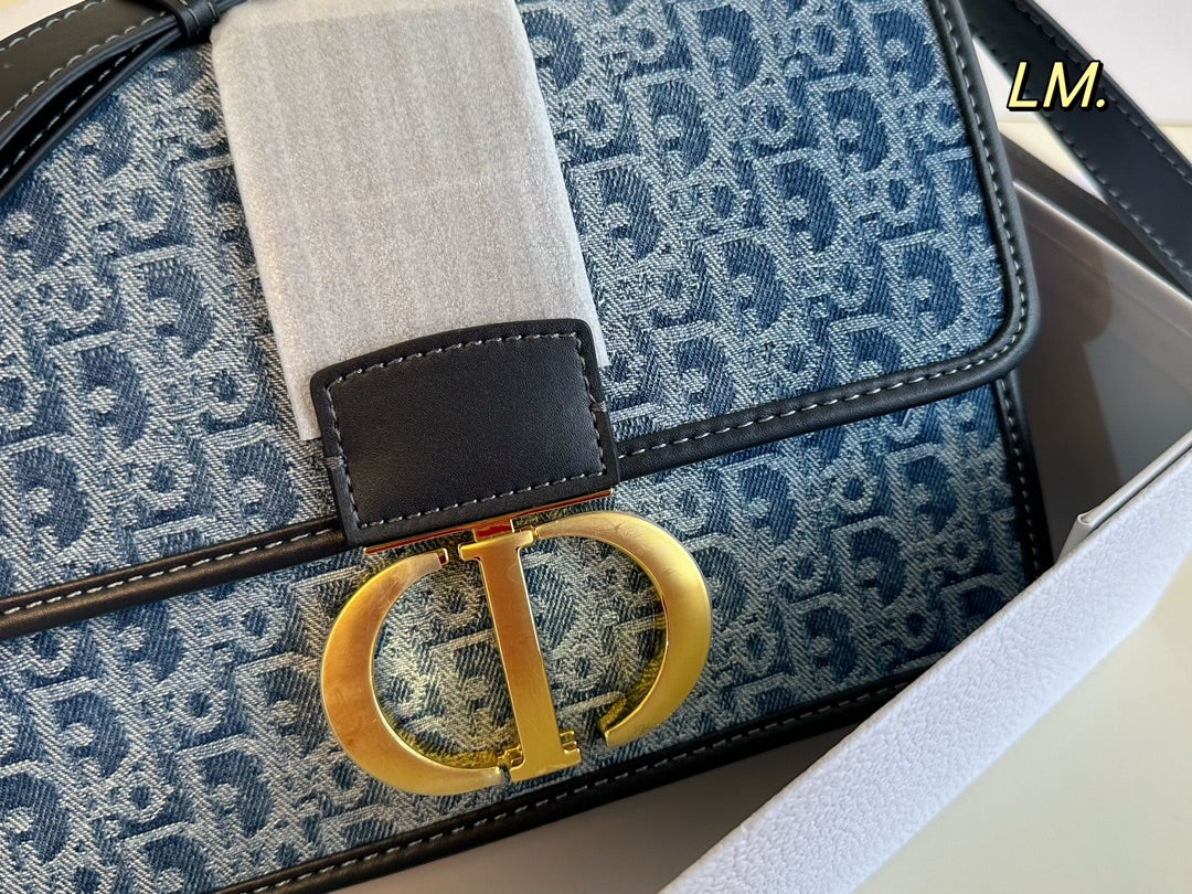 Vintage-Schultertasche aus Denim