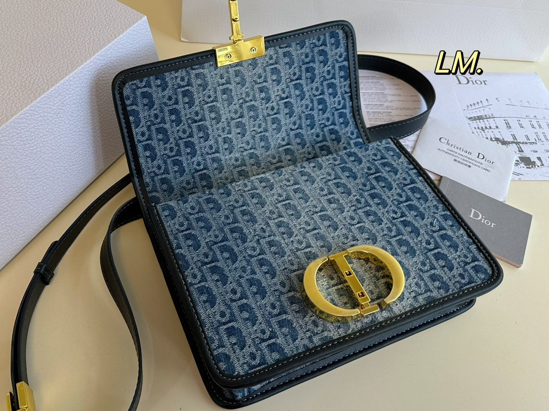 Vintage-Schultertasche aus Denim