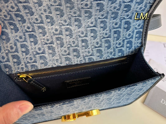 Vintage-Schultertasche aus Denim