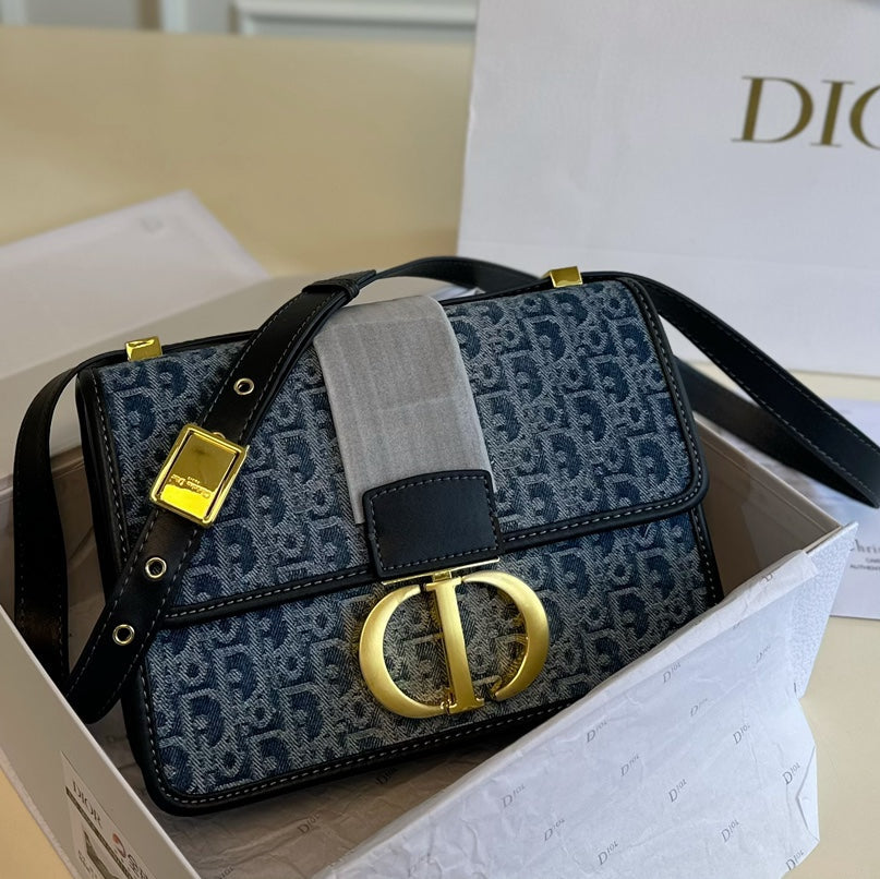 Vintage-Schultertasche aus Denim