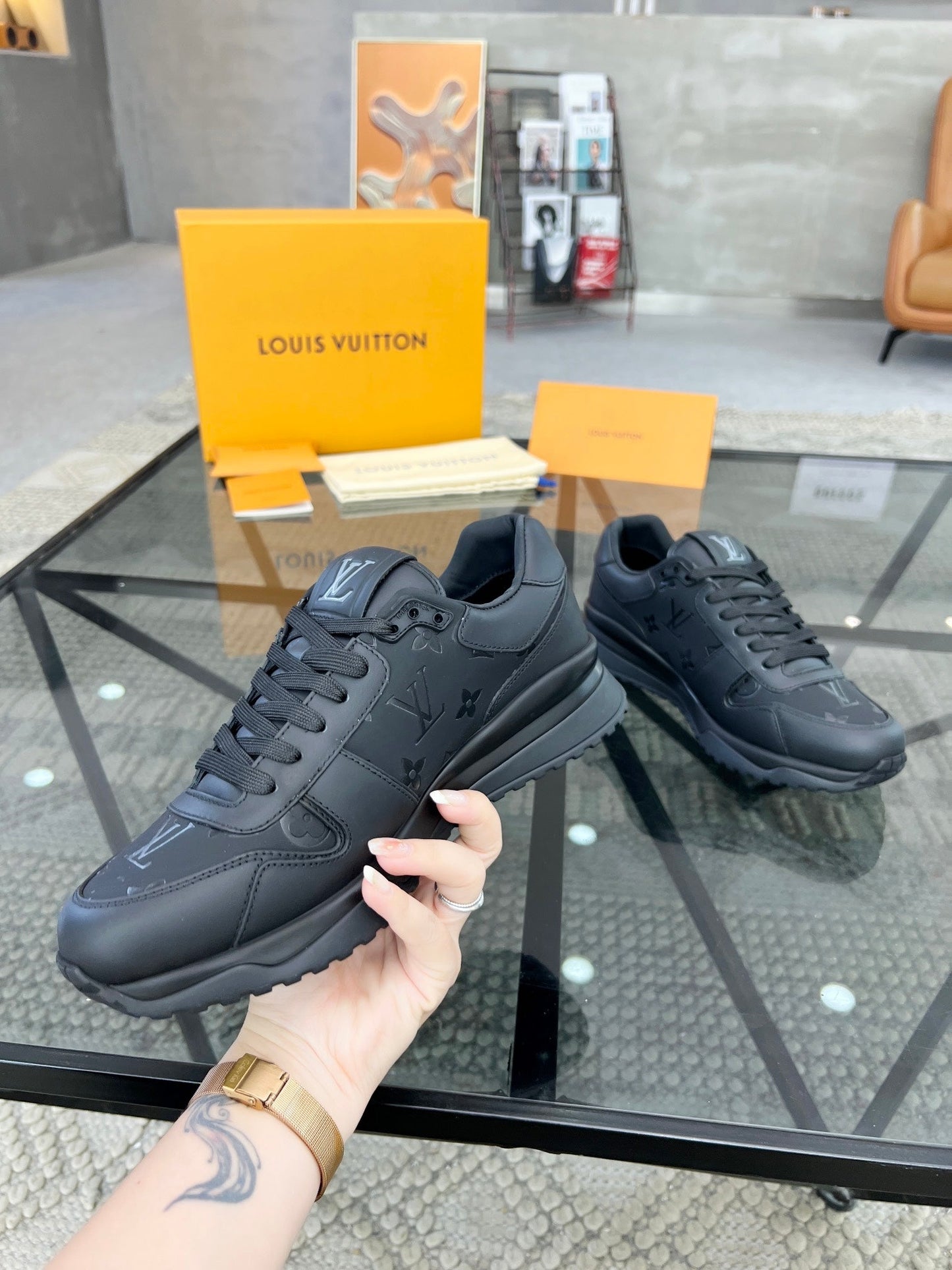 Premium Italian Leather Street-Style Sneakers